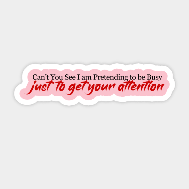 Attention Sticker by FunnyBearCl